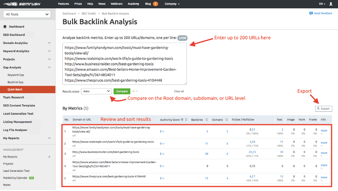 bulk backlink checker