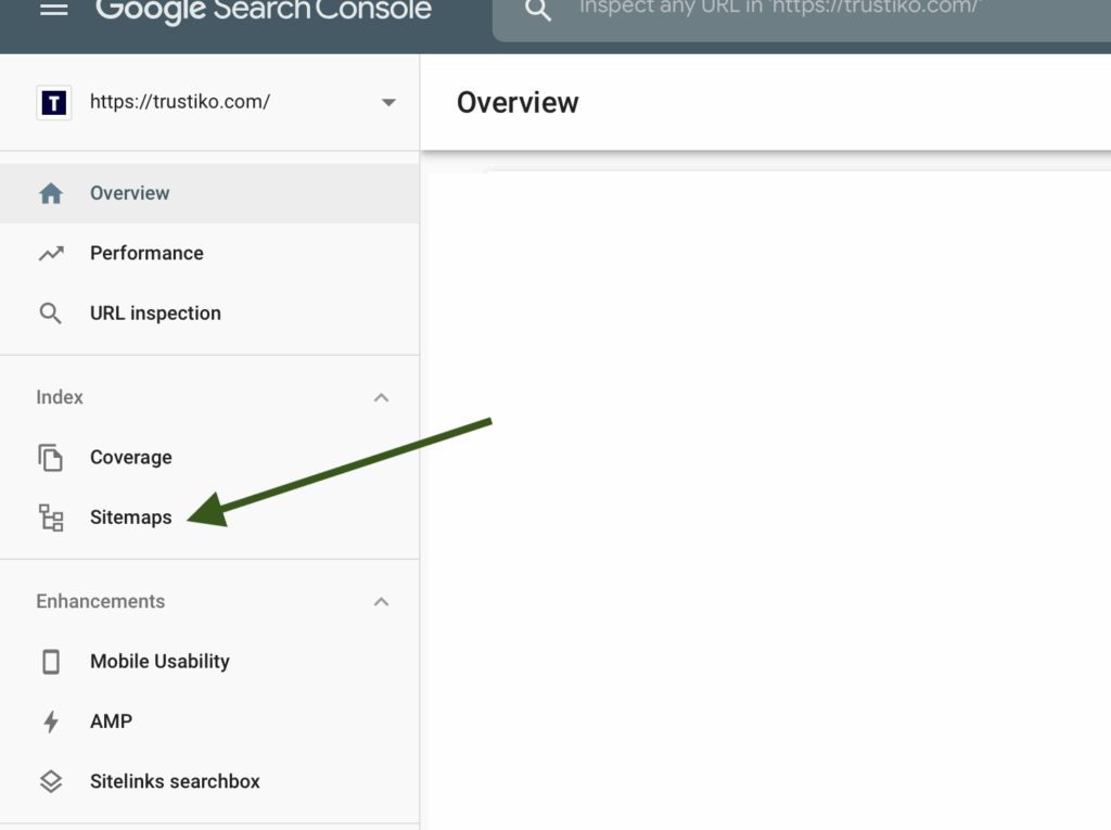 sitemaps in Search Console